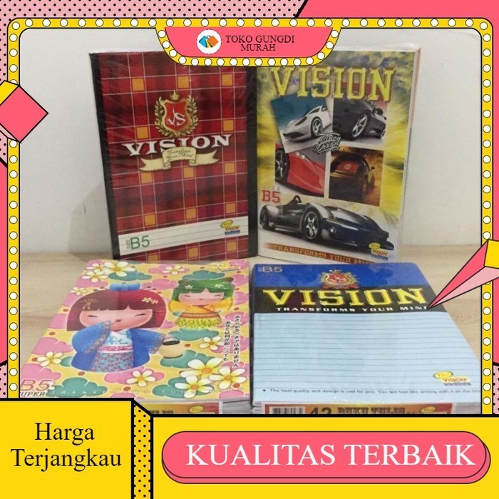 

BUKU TULIS VISION/ISI 38/58/BUKU BOXY VISION