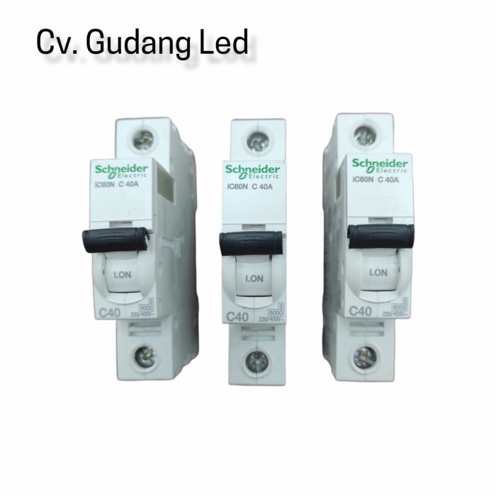 Mcb 40A Hitam IC60N-Schneider Homeware Equipt