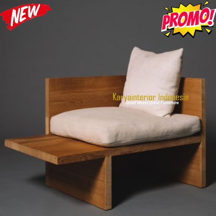 arm chair single sofa  jati  kursi sofa single