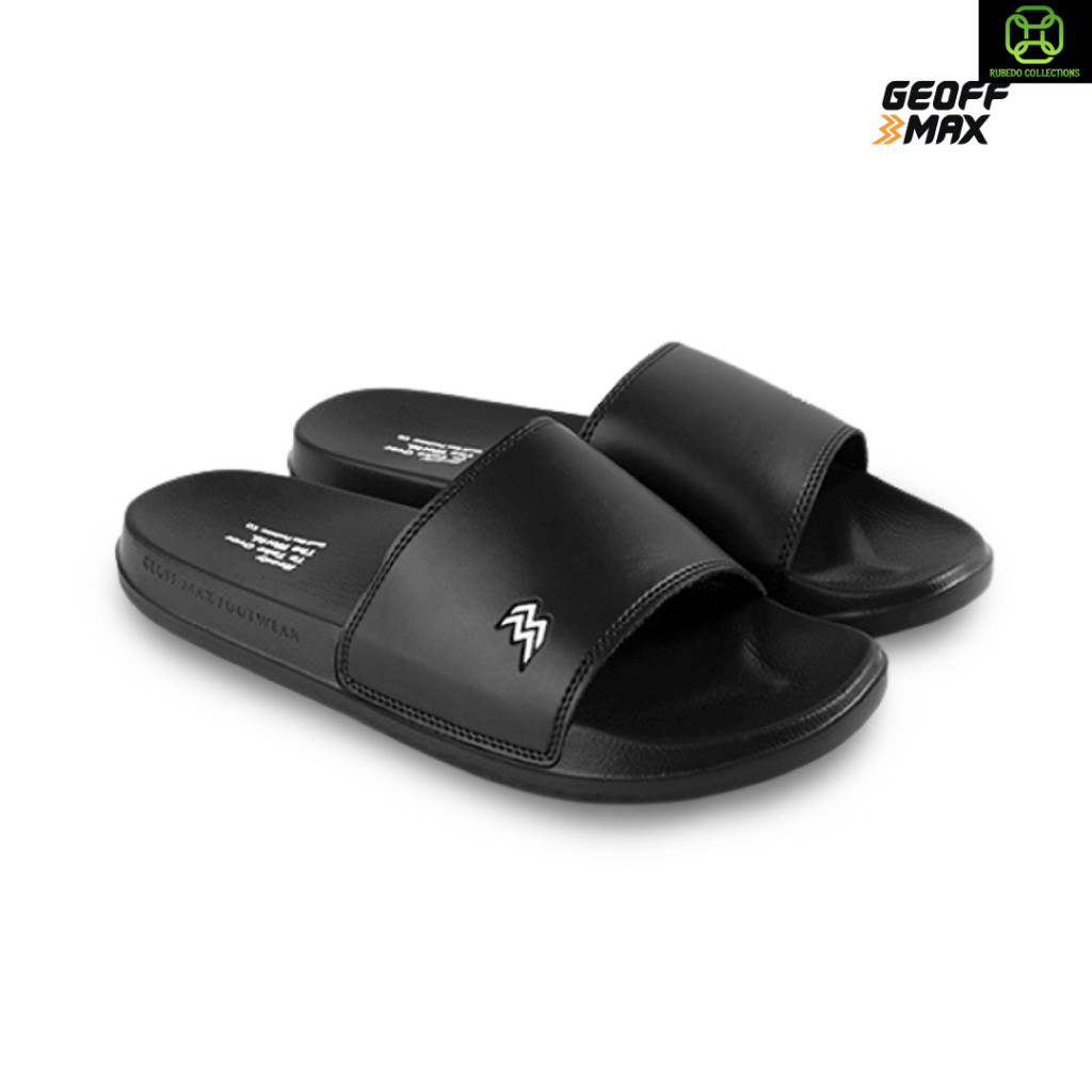 Geoff Max - Wordler Black | Sandal Slop Slipper | Sandal Unisex Anti Slip