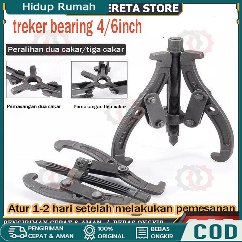 

Treker bearing 3 Kaki 4" 6" Inch Gear Puller 3 Jaw Tracker alat melepas bearing Gear Dapat diganti dengan dua cakar/tiga cakar