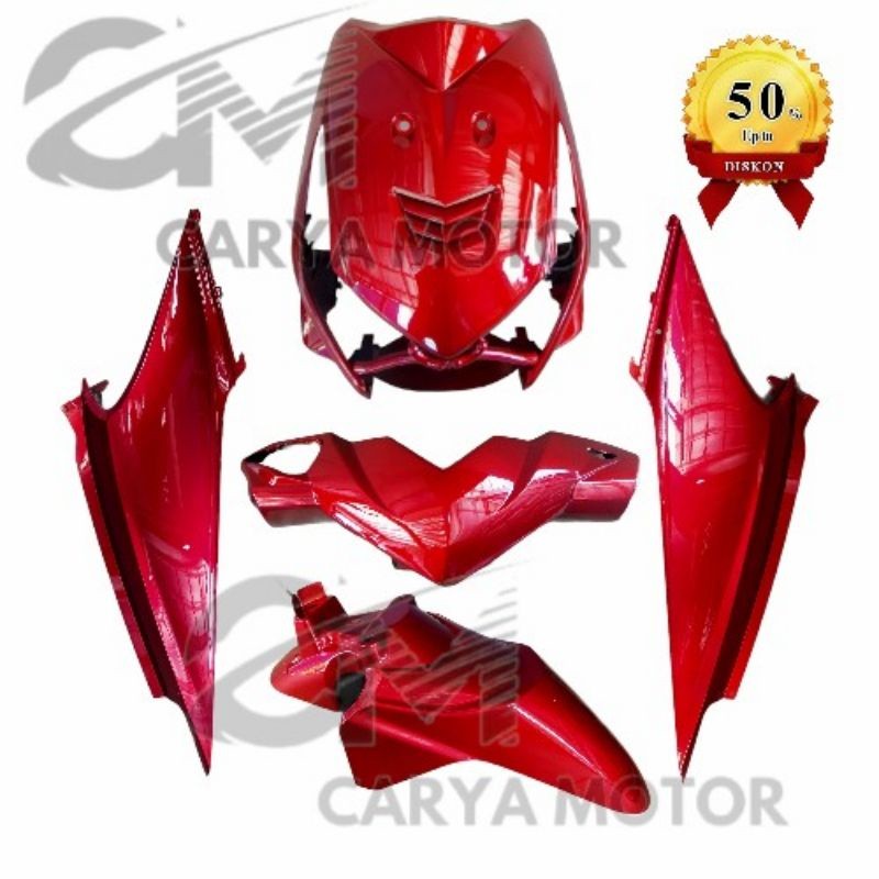 Full body halus beat karbu merah / full cover body set beat lama karbu merah 2010 2011 2012 lengkap