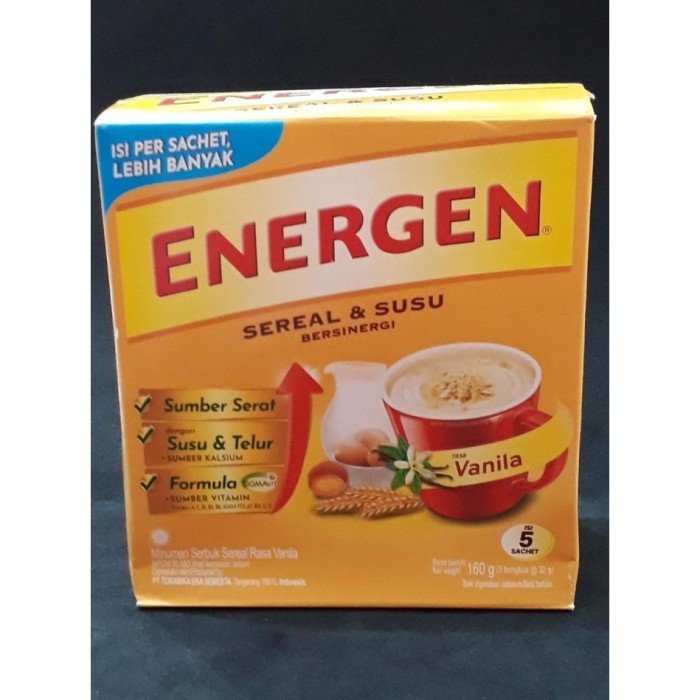 

New Item ENERGEN VANILA BOX ISI 5S 160G