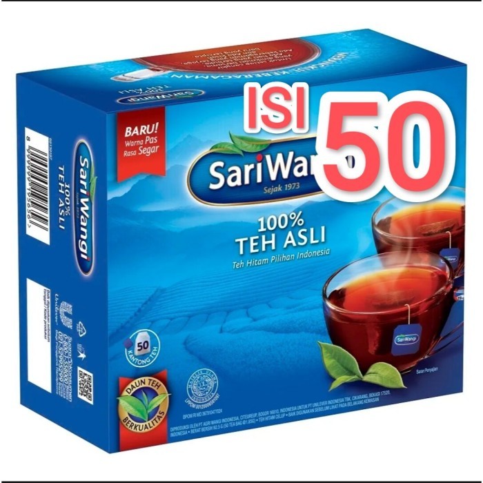 

New Item SARIWANGI TEH ASLI ISI 50S