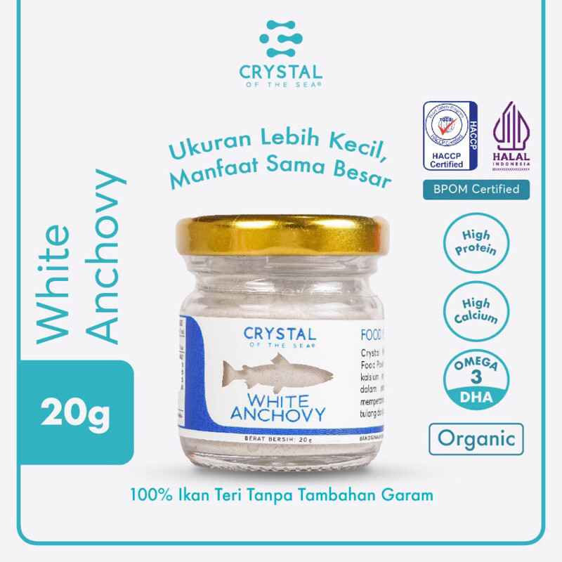

[Exp : 2025.12] Crystal Of The Sea White Anchovy | Ikan Gabus | Shrimp | Brown Anchovy Kaldu MPASI BPOM Halal