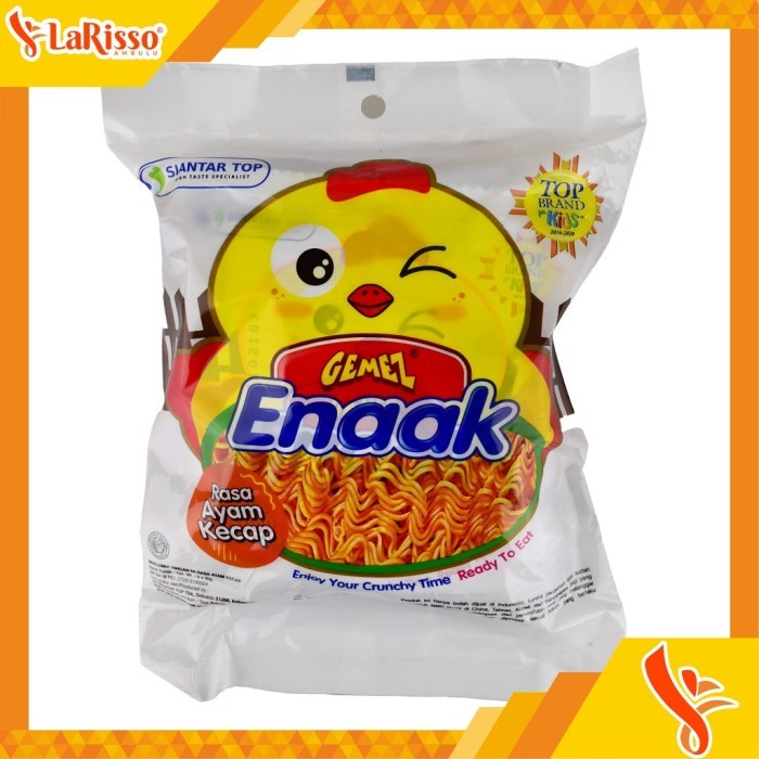 

NEW ITEM SNACK MIE GEMEZ ENAK AYAM KECAP BAG 3 X 30G