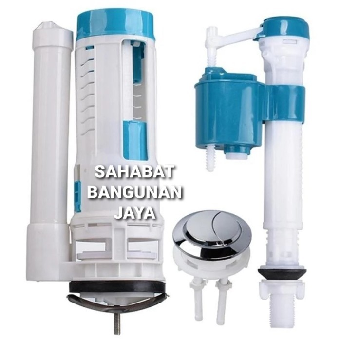 ALAT PELAMPUNG KLOSET DUDUK PENCET 2FLUSH MODEL TOTO/INA/AMSTARD(KODOK
