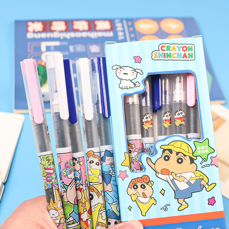 

[ CRATK ] CUTE & HIGH QUALITY WATER PEN INK / PULPEN 1SET ISI 6PCS MOTIF SHINCHAN KARTUN JEPANG / PULPEN AIR SHINCHAN EDITION / FOUNTAIN PEN