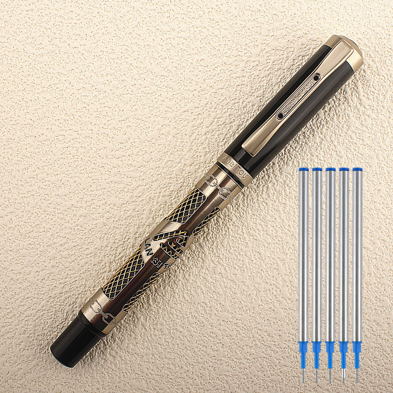 

Luxury Gift Pen Set High Quality Roller ball Pen with Original Case Metal Ballpoint Pens for Christmas Gift