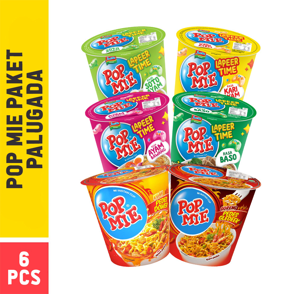 

6 PCS - Pop Mie Paket PaLuGaDa 75 Gr