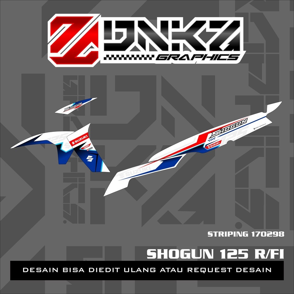 Stiker Shogun 125 R/FI Decal Striping Shogun 125 R/FI