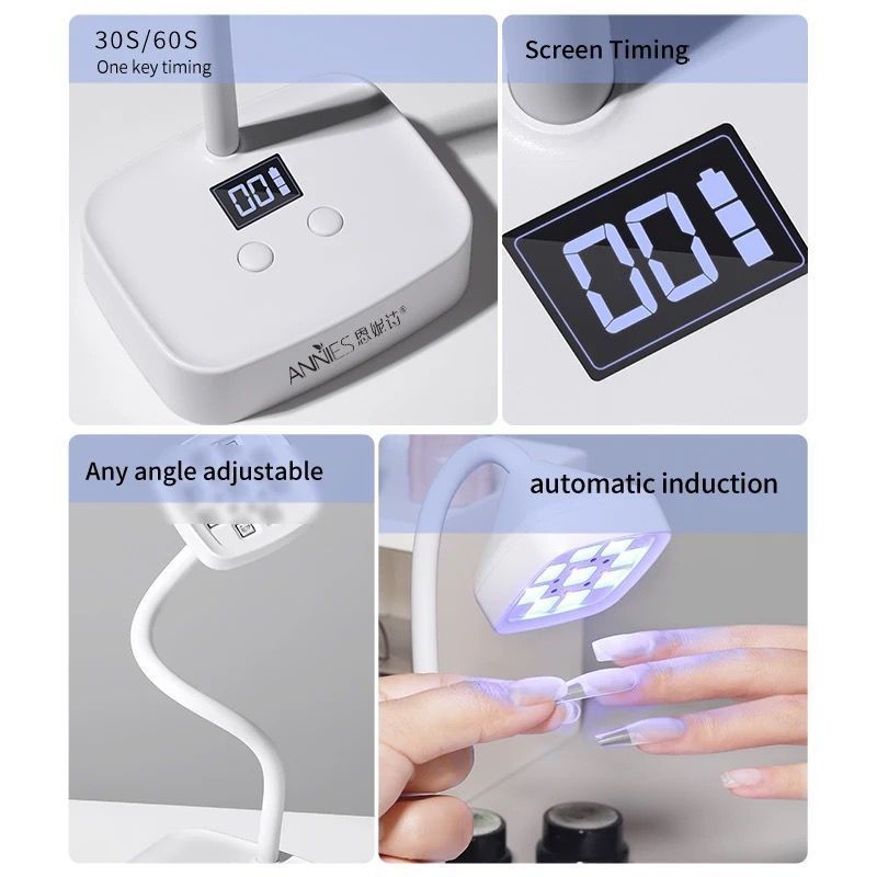 Glosse - ANNIES UV NAIL LAMP PORTABLE-CORDLESS NAIL UV LAMP-UV LAMP KUKU-NAIL ART UV LAMP PORTABLE