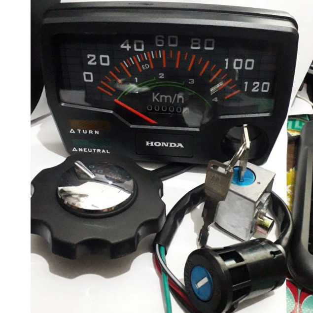 Speedometer spedo honda win win100 set paket kunci kontak+kunci stang+tutup tangki Import Original