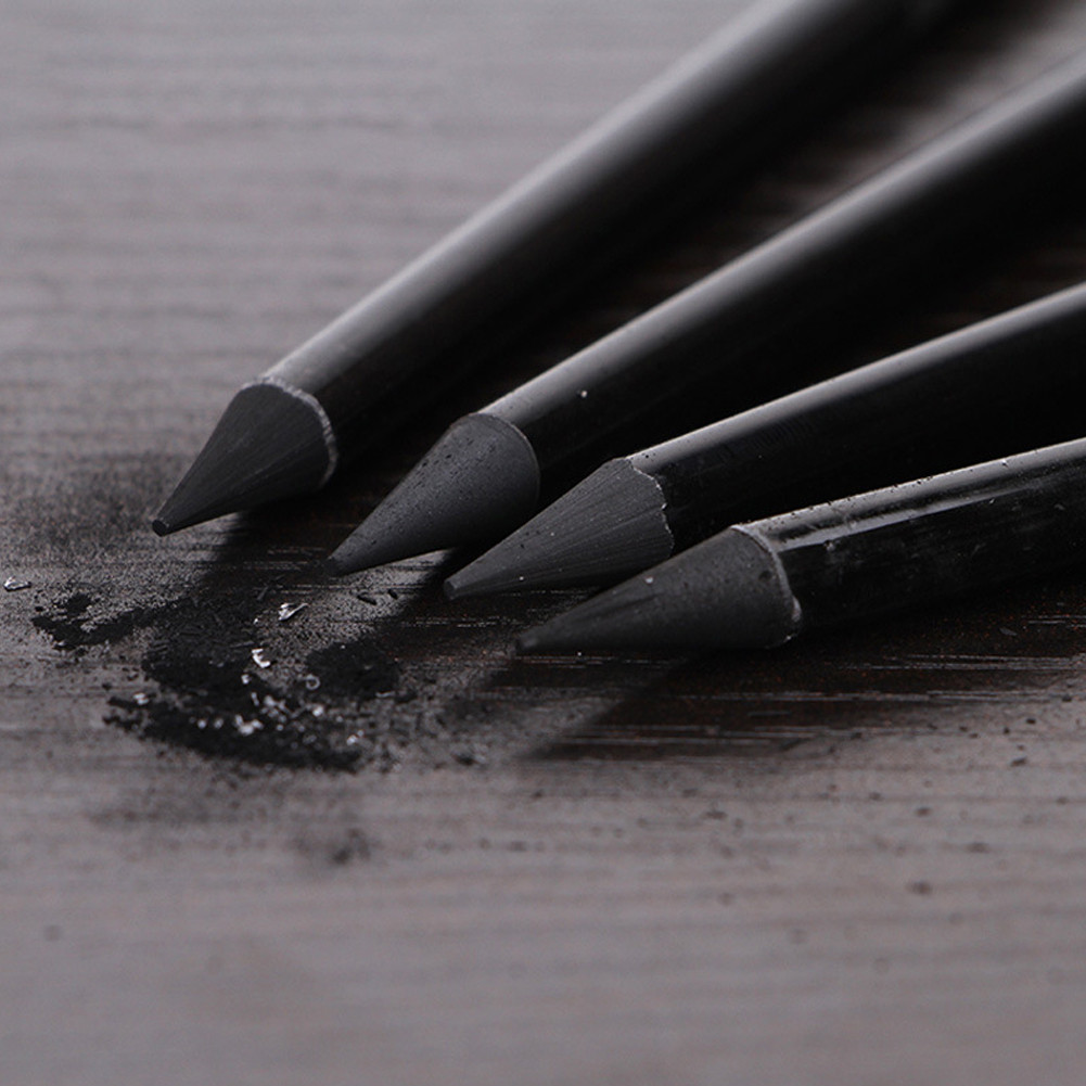 

3/6Pcs Woodless Charcoal Pencil Set Pure Carbon Sketch Pens Professional Hard/Medium/Soft Drawing Tool Art Painting Supplies
