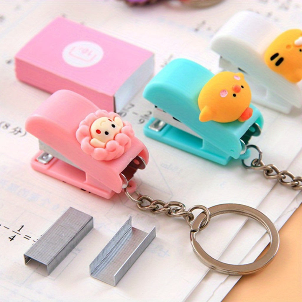 

Mini Stapler Key Ring Portable Books Binding Machines File Organizer for Birthday Anniversary Gifts