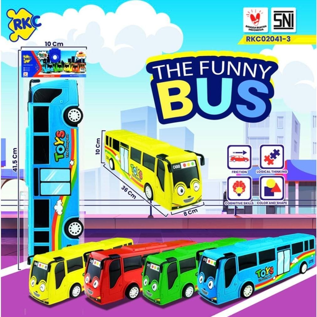 MAINAN ANAK Mainan Anak Kendaraan Mobilan Funny Bus Tayo RKC PROMO TERMURAH COD BST