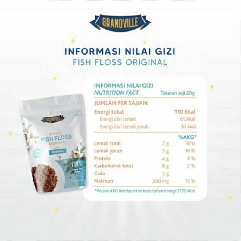 

RB Grandville Abon 100gr Anak MPASI Ayam Sapi Ikan Non MSG Anak Bayi MPASI 6 8 Bulan 1 2 3 Tahun