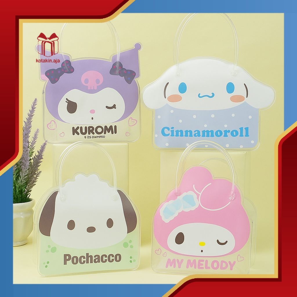 

Tas Mika Ultah / Goodie Bag Ultah / Tas Bingkisan Ultah / Tas Mika PVC Sanrio I AIS01-AIS04