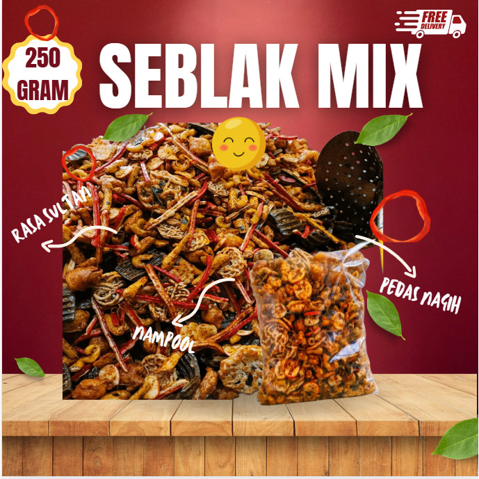 

[florens]SEBLAK CAMPUR MIX BUMBU DAUN JERUK PEDAS XTRA ORI KEMASAN 250GR MURAH