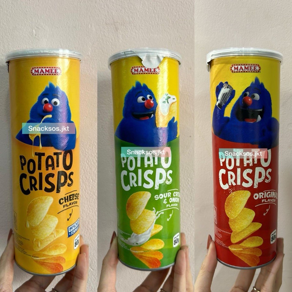

MAMEE POTATO CRISPS ORIGINAL / CHEESE / SOUR CREAM ONION - POTATO CHIPS- SNACK KENTANG HALAL
