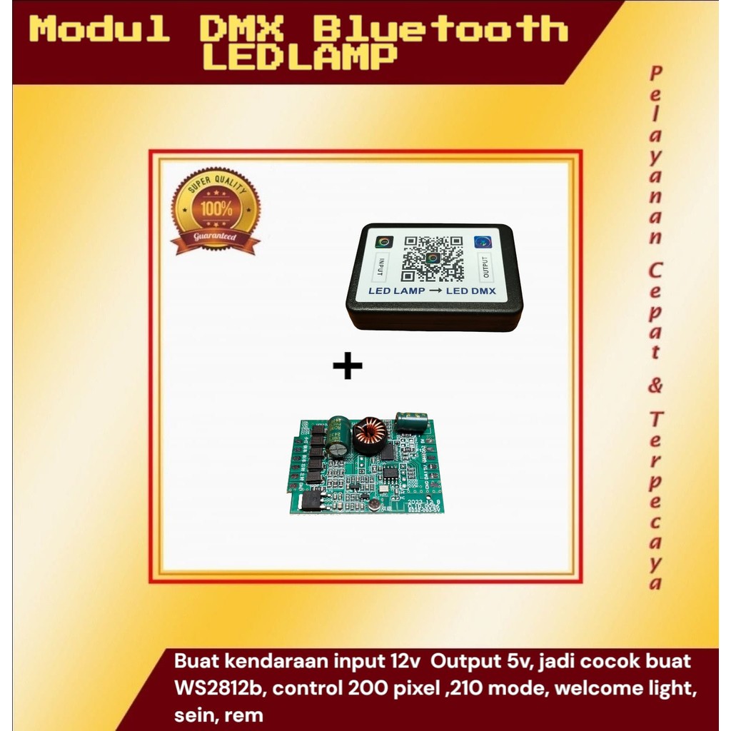 ZN Modul Bluetooth LED DMX PCB Modul ALIS Led Kolong 210 Mode