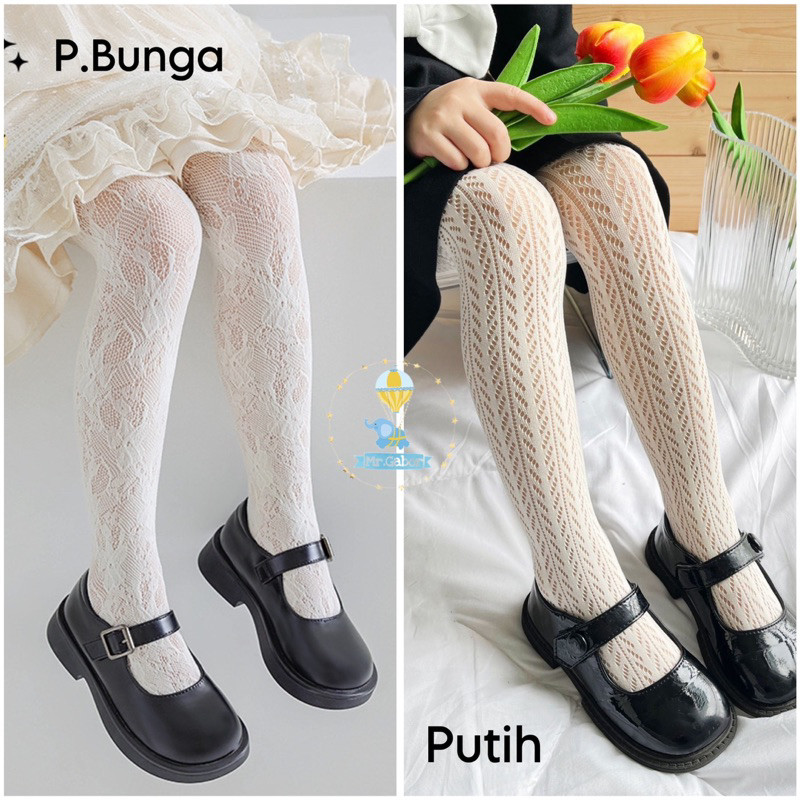 TOMOYSHOP [Mr.Gabor] Stocking jaring anak wanita / Legging jaring anak / Mesh Stocking