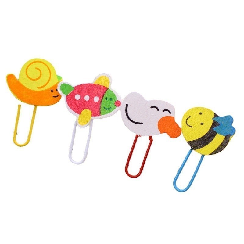 

Penjepit Klip Kertas Karakter Paper Clip Korean Push Pin Set 12pcs 889