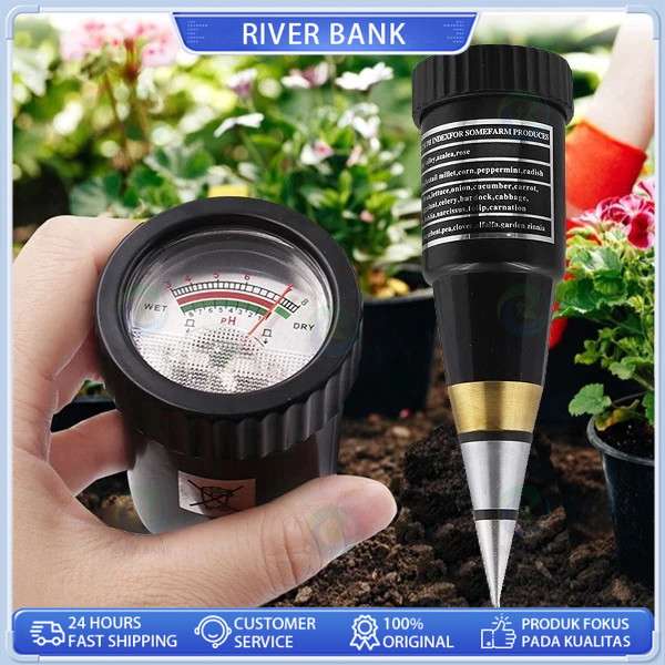 Alat Penggukur Tanah Soil Ph Mete 2 in 1 Pen Type PH Meter Soil Analyzer Tester Meter Alat Ukur PH T