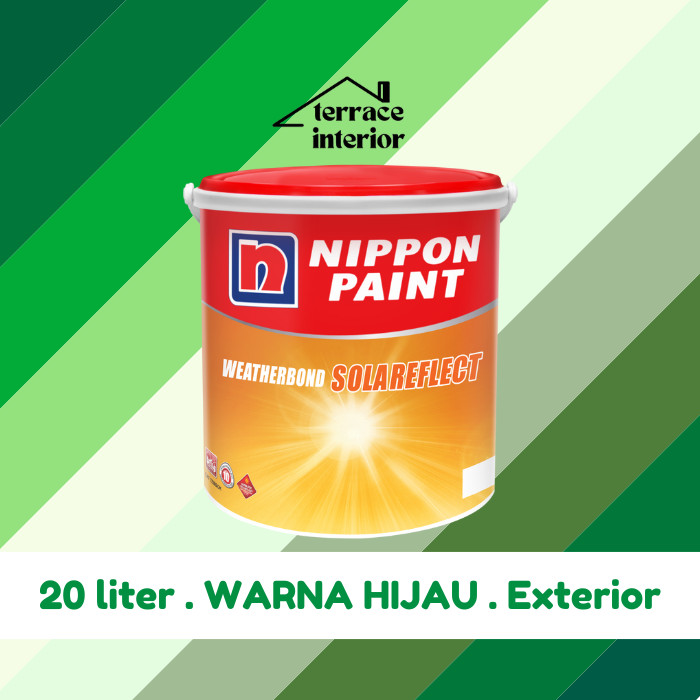 Cat Tembok Exterior Solareflect Nippon Paint Warna Hijau 20 L