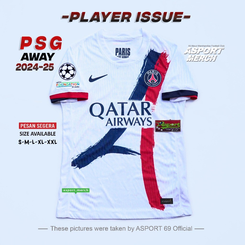 PSG AWAY PI JERSEY BOLA PSG AWAY 2024 2025 PLAYER ISSUE PSG AWAY 24 25 PI