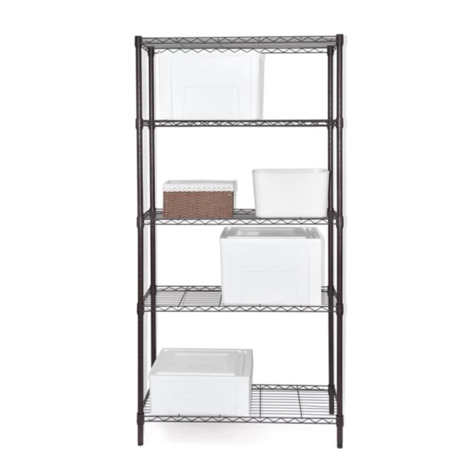 Rak Besi 5 Tingkat Serbaguna STORA Rak Penyimpanan Gudang Toko