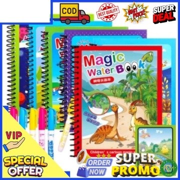 

Bisa Cod Magic Water Book Buku Gambar Mewarnai Anak Dengan Pulpen Tinta Dari Air Water / Buku Ajaib Belajar Mewarnai Edukasi Anak
