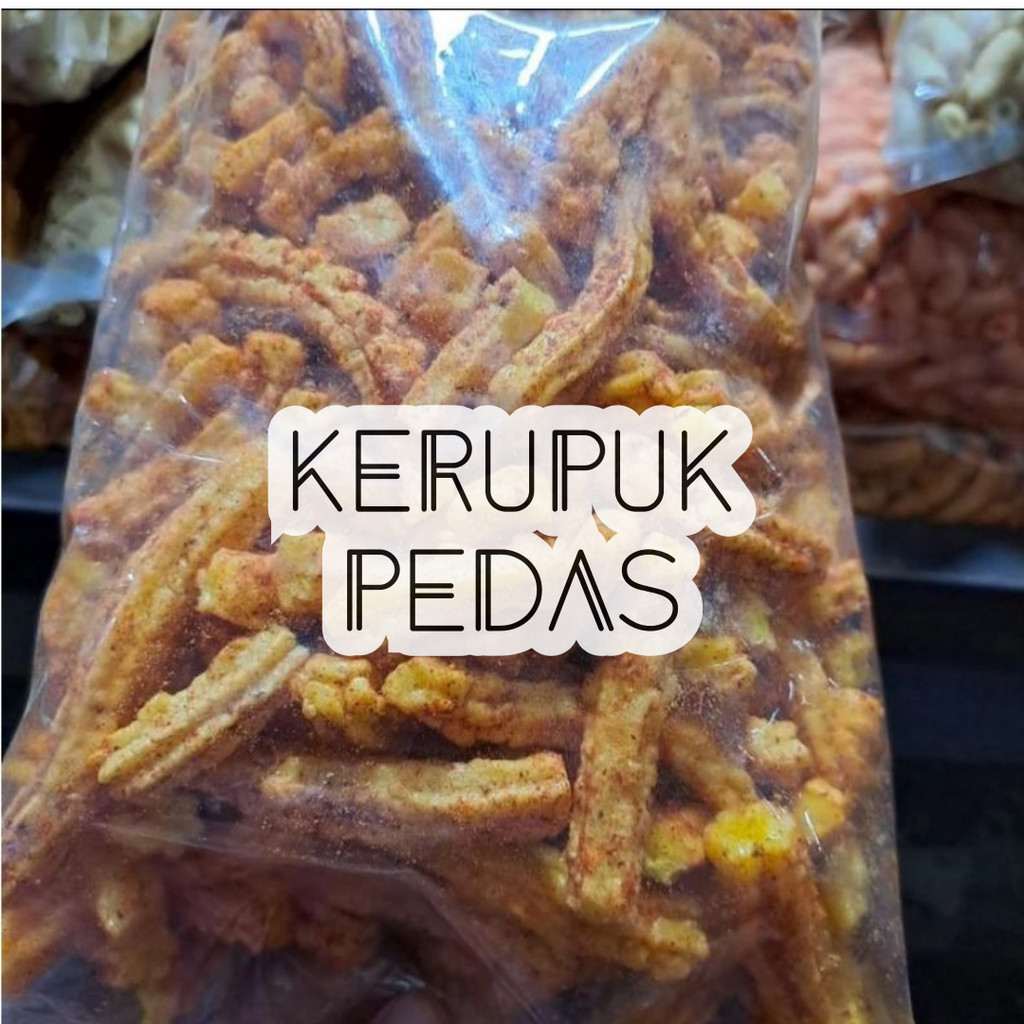 

TERMURAH kerupuk manggar pedas 1kg krupuk manggar pedas kerupuk akar pedas TERLARIS