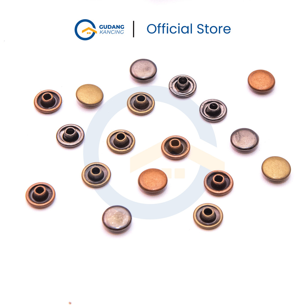 (12 SET) Rivet Bapau 10 Mm - Rivet Celana Jeans