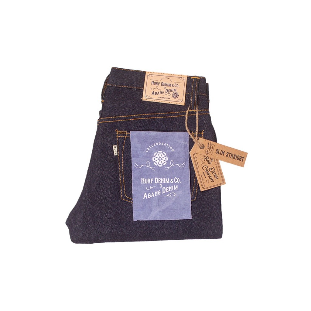 Abang Denim x NURF - 16 Oz Selvedge Denim - Deep Indigo - Celana Jeans Pria