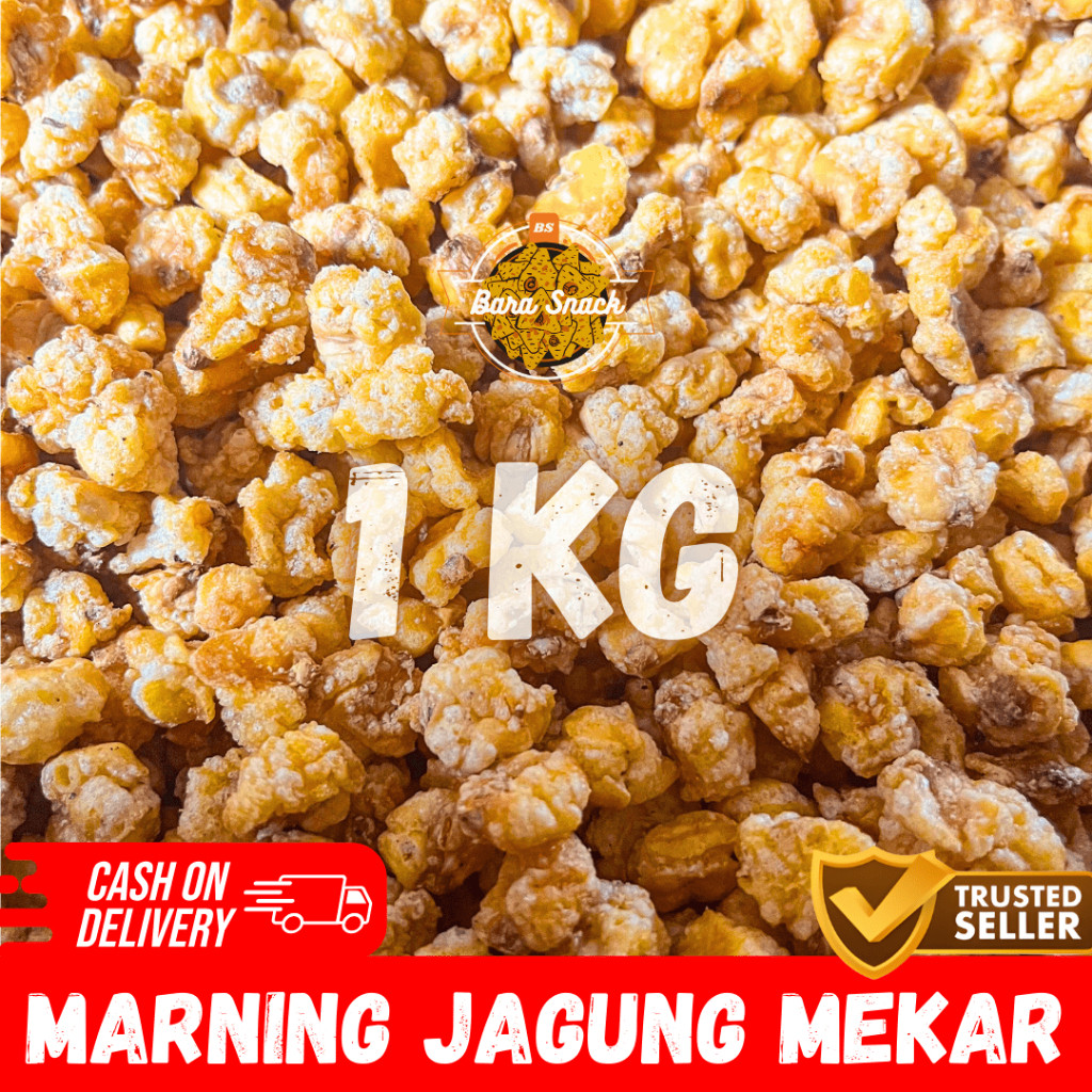 

[ 1KG ] Marning Jagung Mekar Gurih Asin / Camilan Snack Kiloan Murah -B