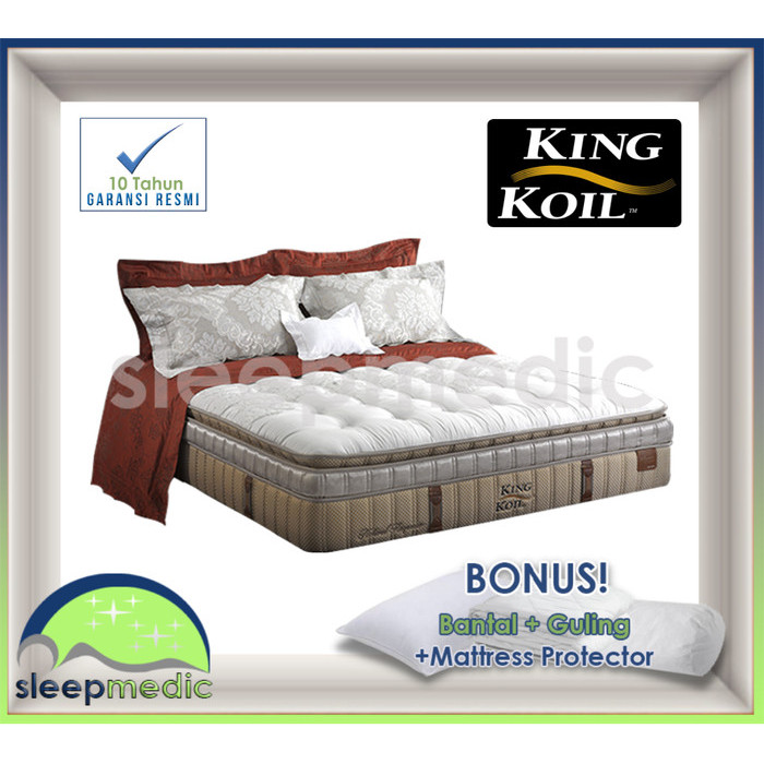 KING KOIL SpringBed NEW NATURAL RESPONSE ( KASUR / SET ) 160 180 200 - Hanya KASUR, 200x200