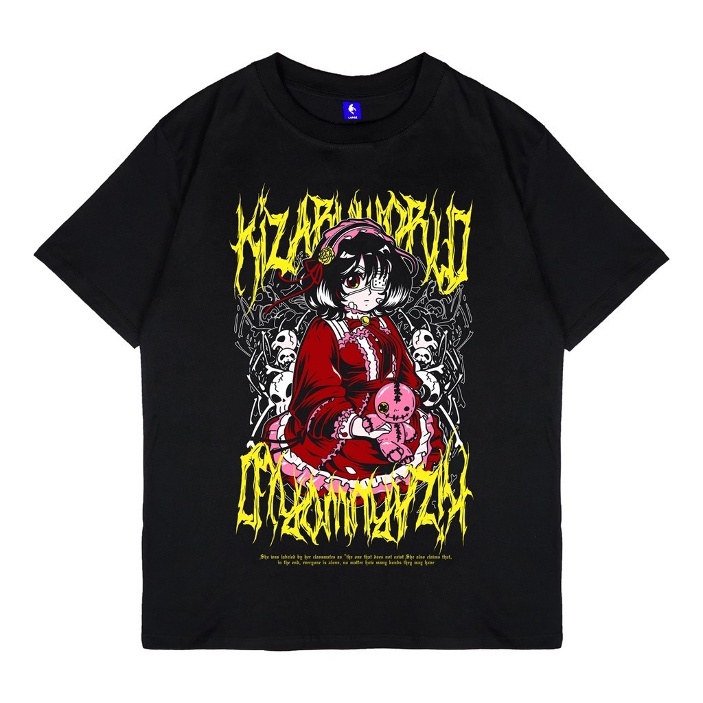 【ORI】 KIZARU T-Shirt Kaos Anime Another MISAKI MEI Black