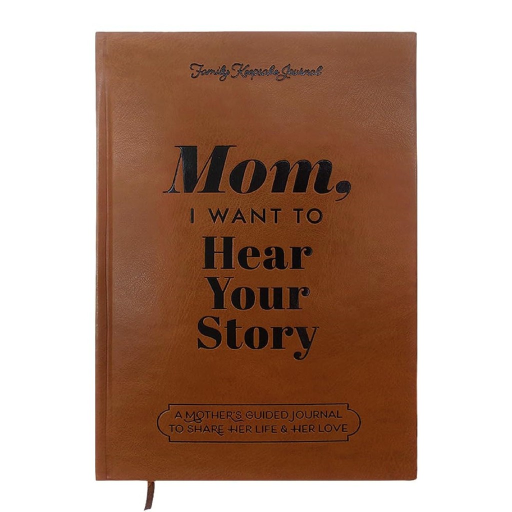 

Mom, I want to hear your story, Mom's guide journal to share her thoughts and memories, the gift of meaningful diary for mom