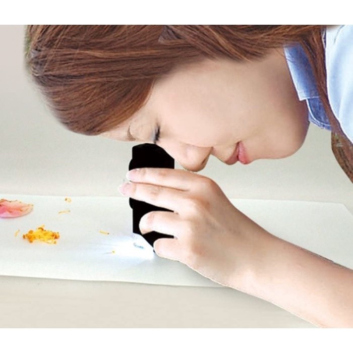 

SHINWA 75753 Mikroskop Saku 60-100x dengan lampu LED Rules Loupe Pocket Type Microscope