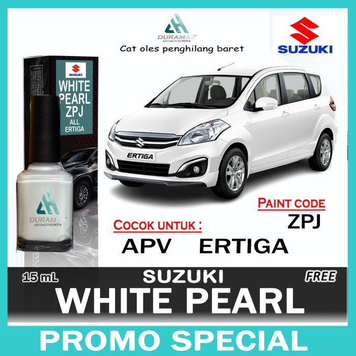 Cat Oles White Pearl ZPJ Suzuki Ertiga APV Karimun Putih Mutiara 15ml - ERTIGA Terlaris