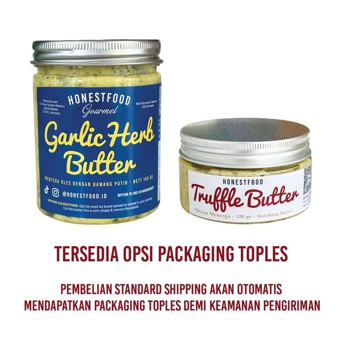 

Dijual BUNDLING Garlic Butter & Truffle Butter Honestfood, Mentega Premium untuk masak, olesan roti, Bahan Baking Makanan Masakan Msg - Toples Terlaris Tbk
