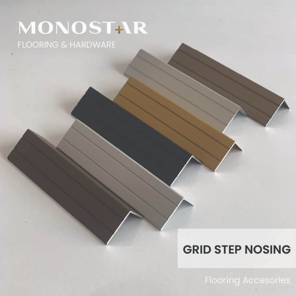 STEP NOSING GRID – AKSESORIS TANGGA VARIASI MATT LANTAI SPC