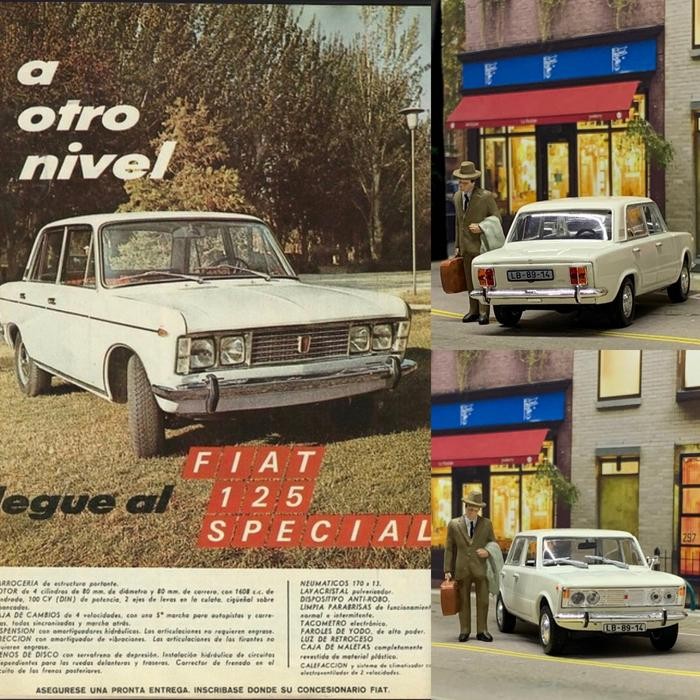 FG99 Diecast Cilandak 1/43 Deagostini Fiat 125 No Altaya Ixo Minichamps 18