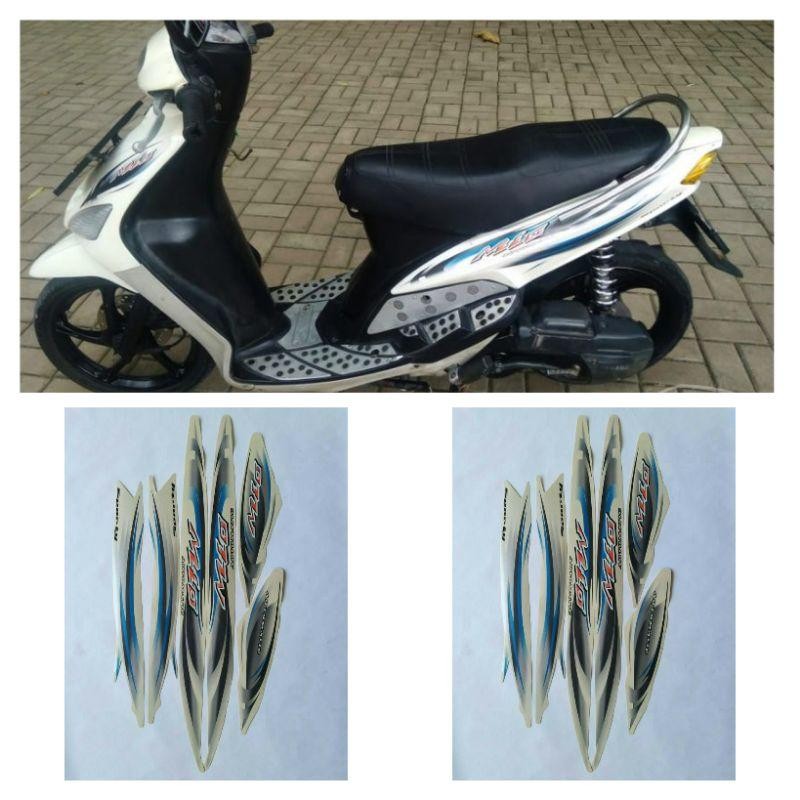 stiker striping motor mio sporty putih full body berkualitas