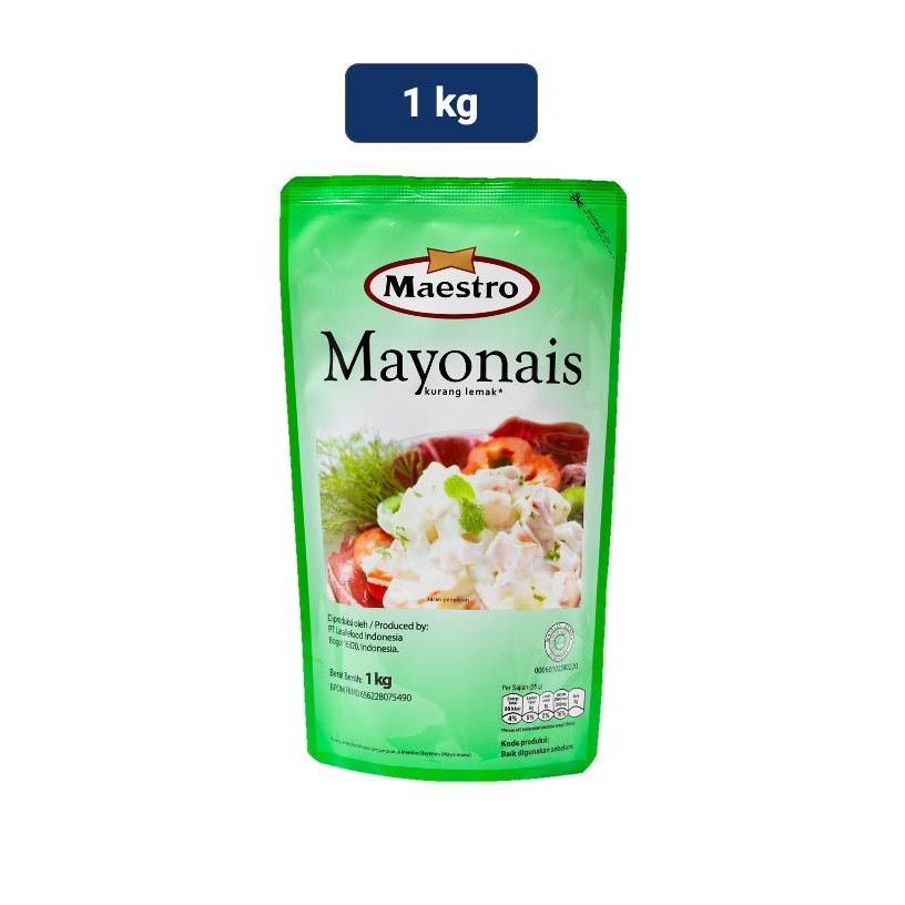 

Maestro Mayonnaise Pouch 1000 gr