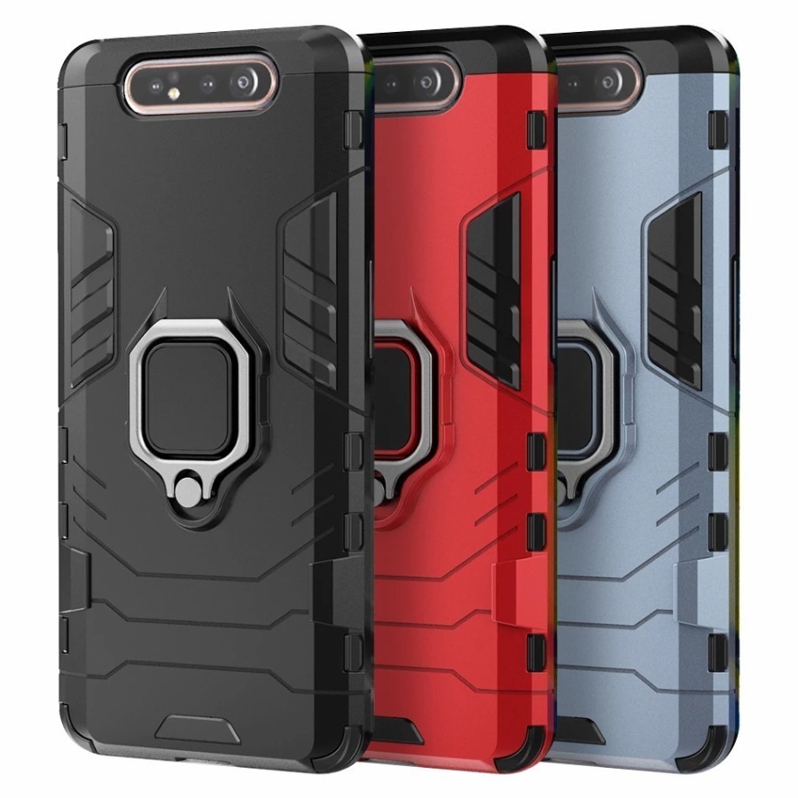 Case Samsung A80 TPU Iring Case Robot Transformer Standing Holder
