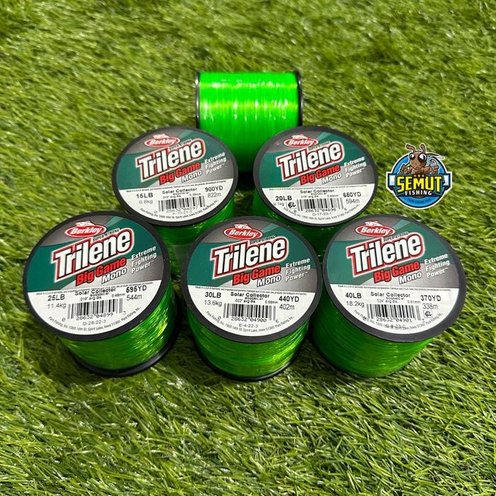 BERKLEY TRILENE BIG GAME MONOFILAMENT - SOLAR COLLECTOR - 30LB 0.56mm