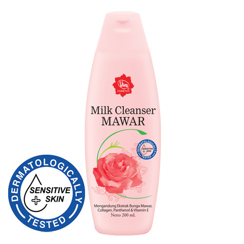 Viva Milk Cleanser Mawar 200ml / Milk Cleanser Viva