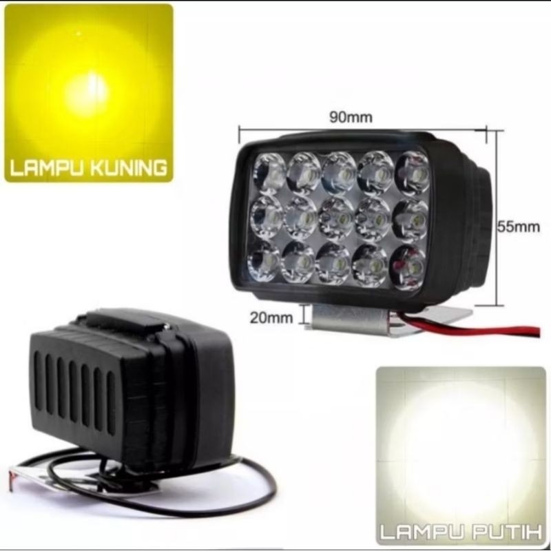 COD LAMPU TEMBAK SOROT CWL 15 MATA LED MOTOR MOBIL